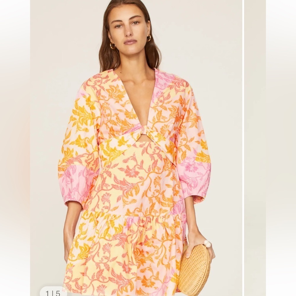 Yellow Cutout Mini Dress" by Derek Lam 10 Crosby